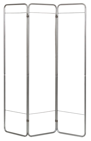 Screen Privacy Frame Berm® Folding 3-Panel Aluminum by Omnimed, Inc.  ID 153093